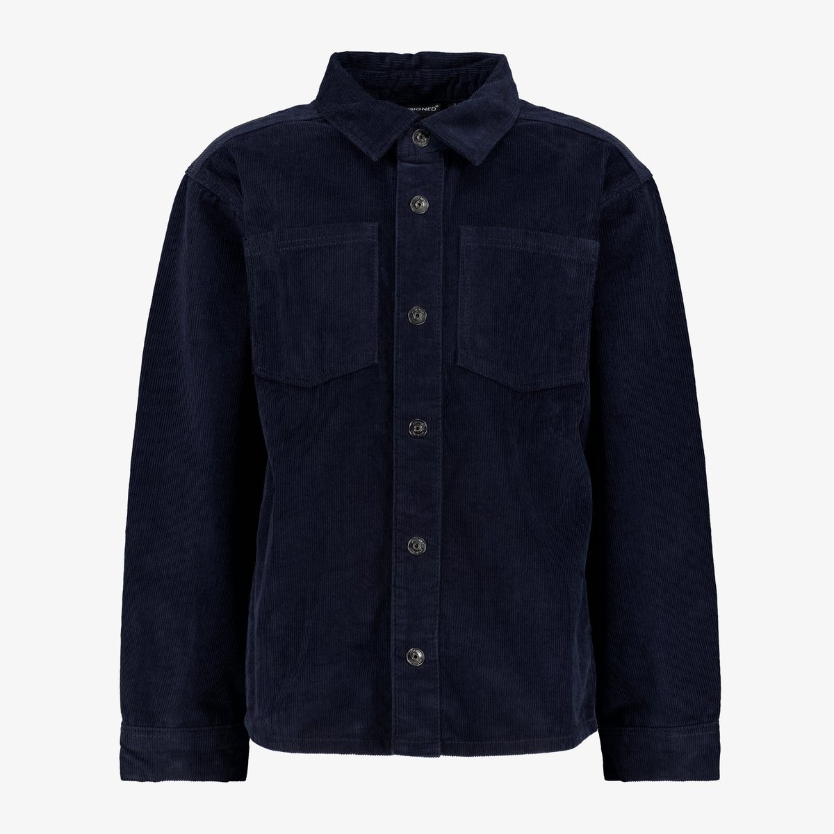 Unsigned jongens corduroy overhemd donkerblauw - Maat 158