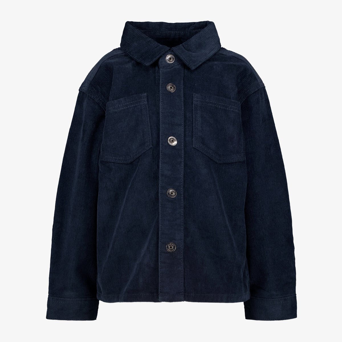 Unsigned jongens corduroy overhemd donkerblauw - Maat 122
