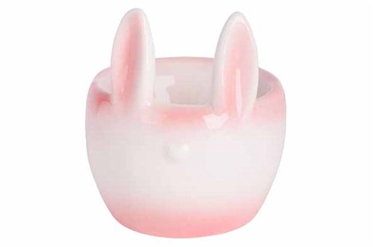 Eierdopje Rabbit Ears Roze 7x6,5xh8cm Ro Nd Dolomiet