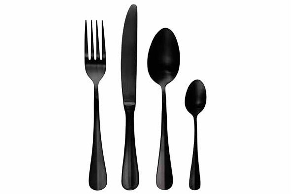 Eva Bestekset 24pcs Matt Black