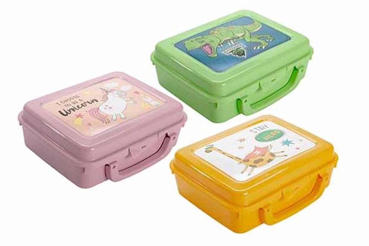 Sapporo Fantasy Animals Bewaardoos 16x20xh7cm - 3ass