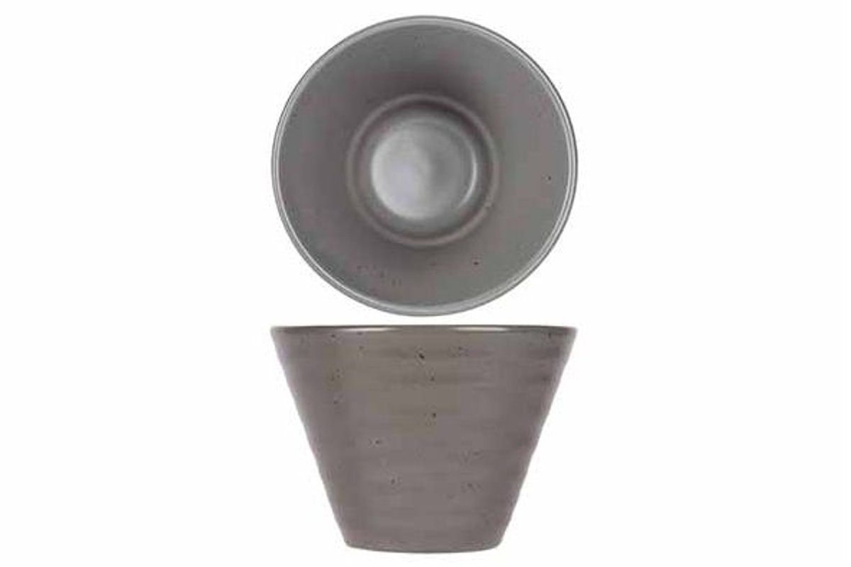 Artisan Grijs Kommetje 11cm Rond Conisch 27cl
