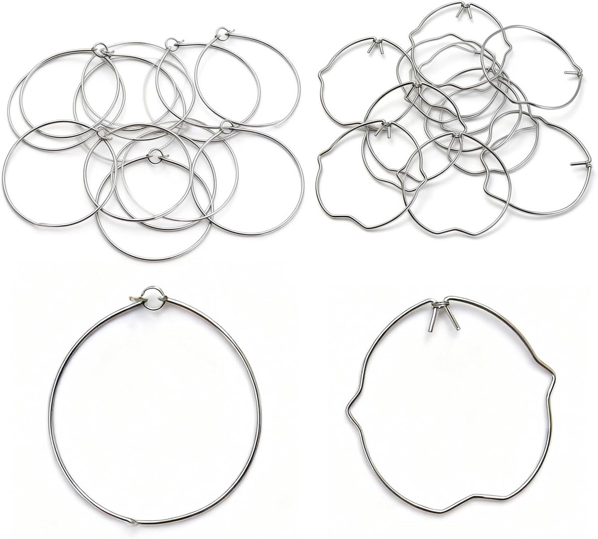 20 stuks clips voor led-halogeenlampen, bevestigingsringen voor lamp, GU10 MR16 & MR11 veerringen, 50 mm veerinbouwspot voor ledlicht, inbouwspot met veer