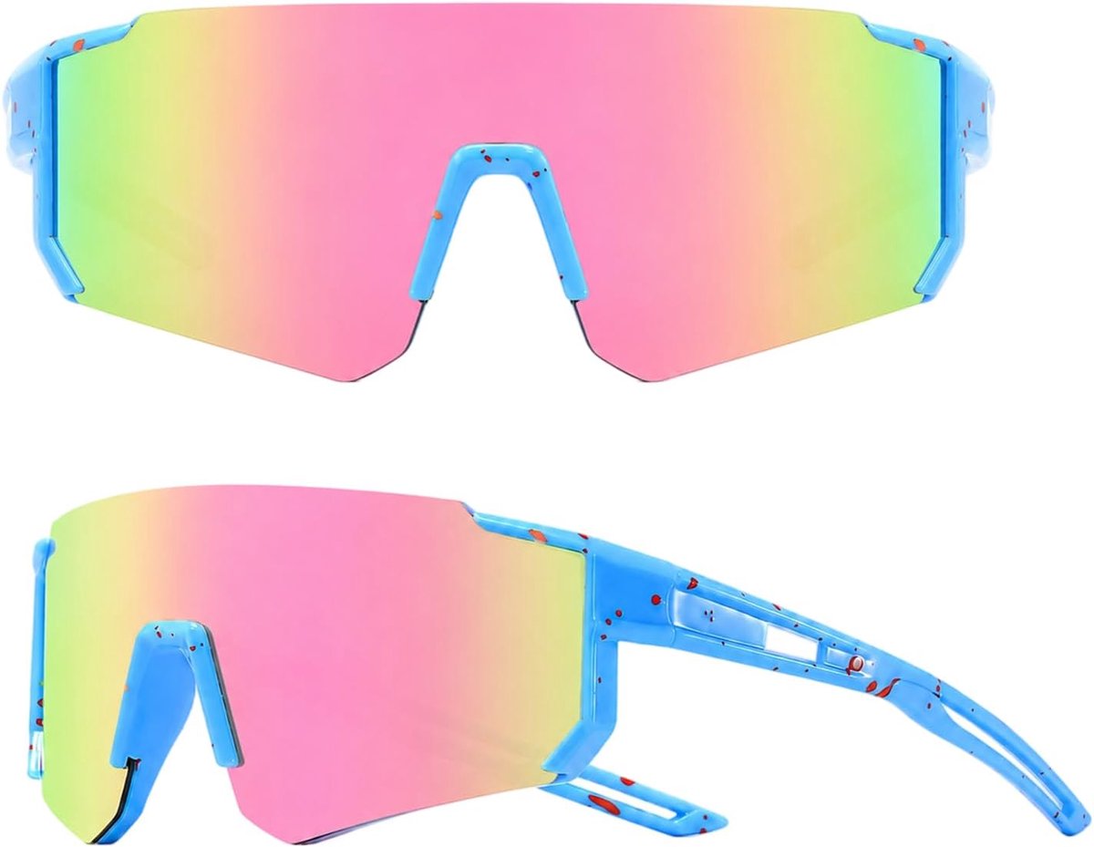 Kinder Sportbrille gepolariseerd, Snelle Bril voor Jongens en Meisjes, Windbescherming met Ventilatie, UV Bescherming, Fietsbril voor Fietsen en Wandelen