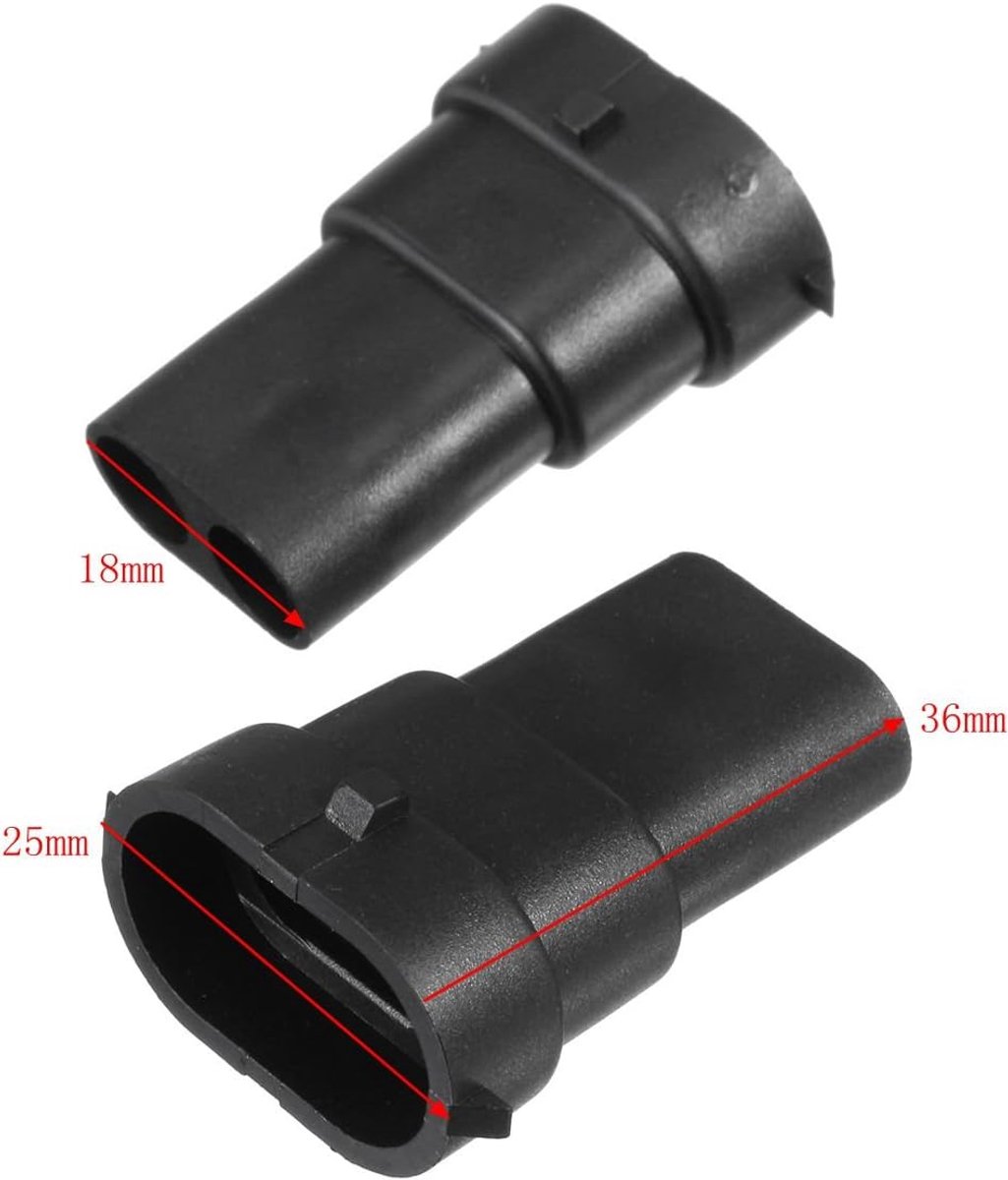 2 stuks H11 880 881 Vrouwelijke Bulb Terminals Stekkerset