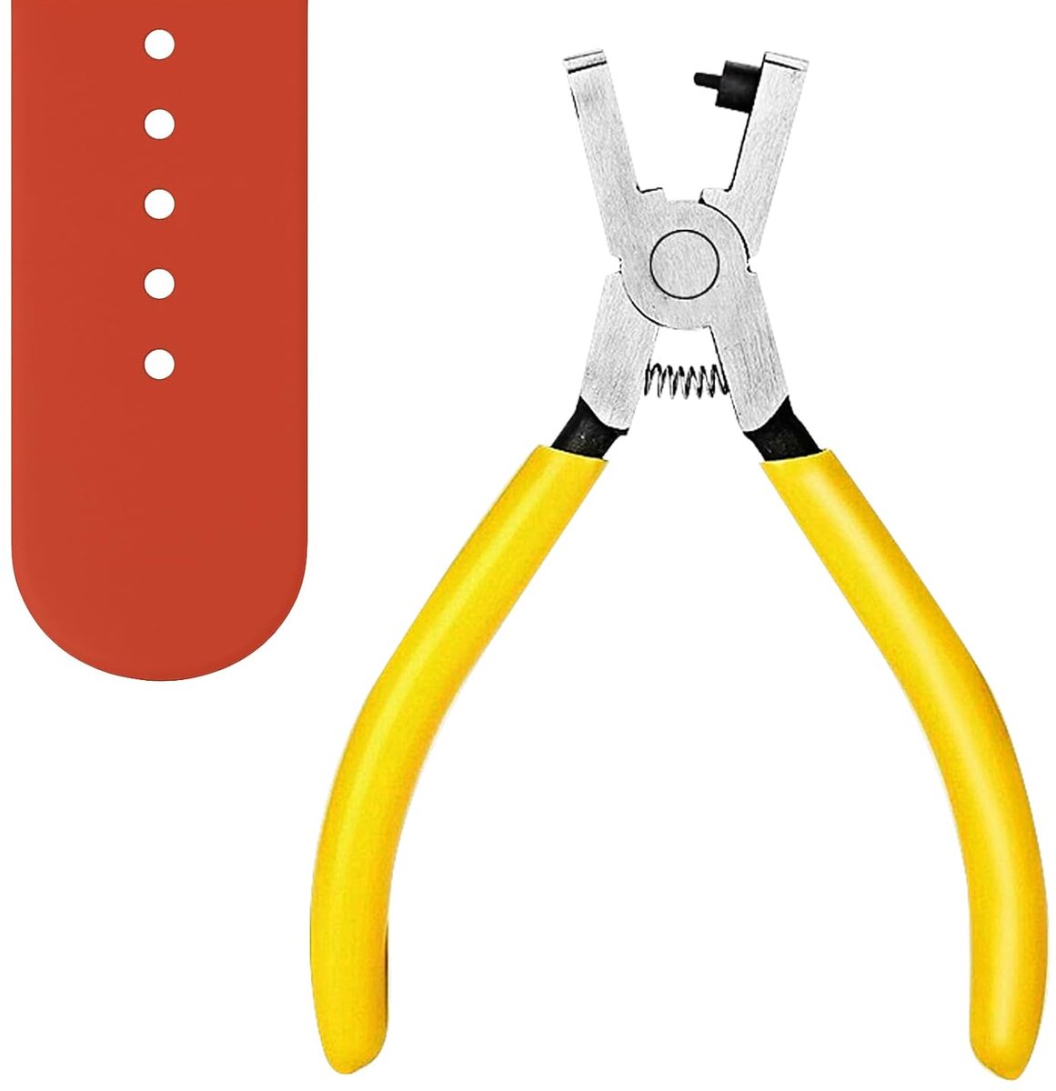 12,7 cm Mini Riemgattang, Lochtang voor Leer, Riem Locher met Antislip voor Horlogebanden, Leer & DIY