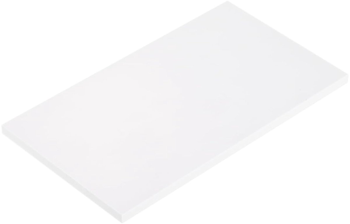 ABS kunststof plaat 18 cm x 10 cm x 0,6 cm ABS styreenplaten voor de bouw van modellen DIY handwerk paneel wit