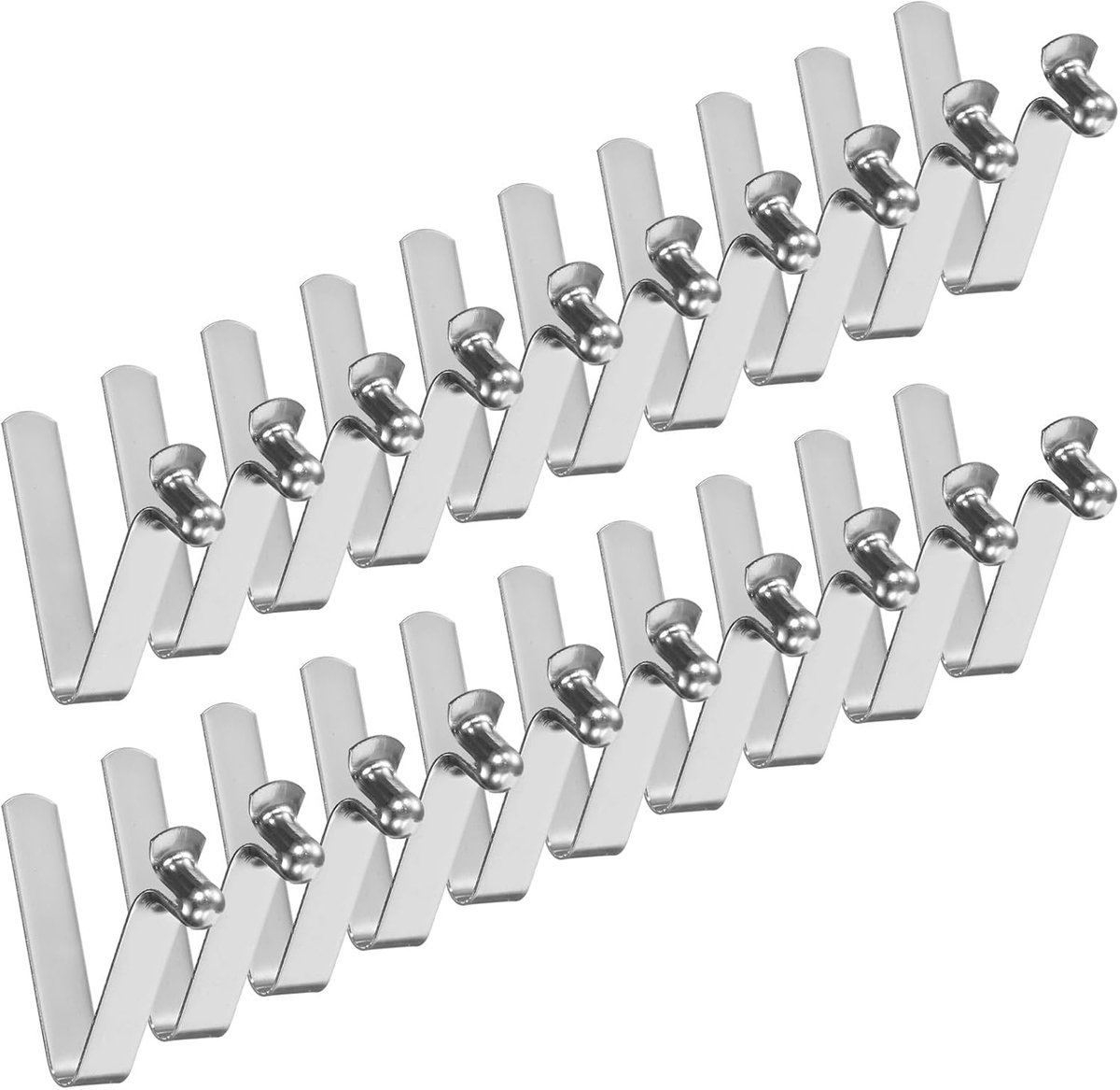 METERXITY 20-Pack Kajak Paddle Snap 5mmx30mm Enkele Pin V-vormige Veer Stalen Tent Pole Clips Vergrendelingsclips voor Camping/Kajak Paddle/Tent Pole Drukknop Spring Snap Clips