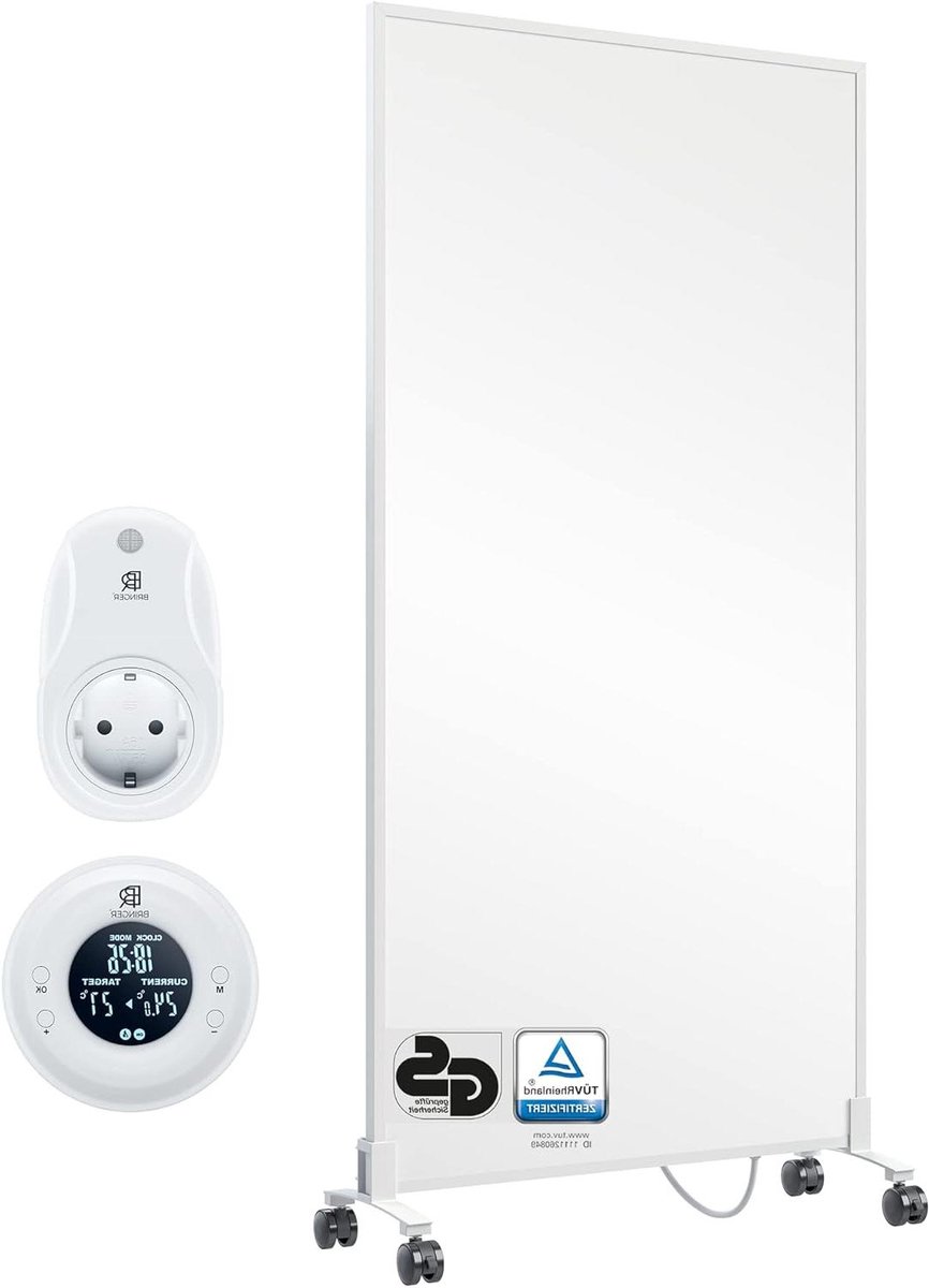 Infrarood Verwarming - Elektrische Kachel - Ruimte Verwarmen - Energiebesparend - 1200 Watt - Wit