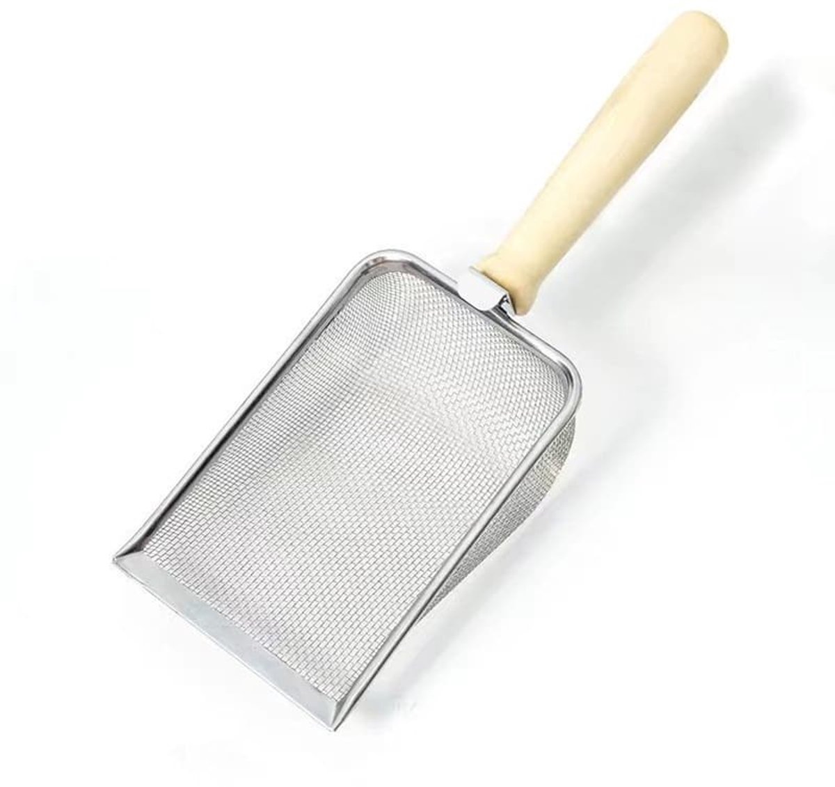 Grote kattenbakschep - 28*10*5 cm - Kattenbakschep - Kattenbakschep met lange steel - Kattenbakschep met breed schepoppervlak - Kattenbakschep met gaas