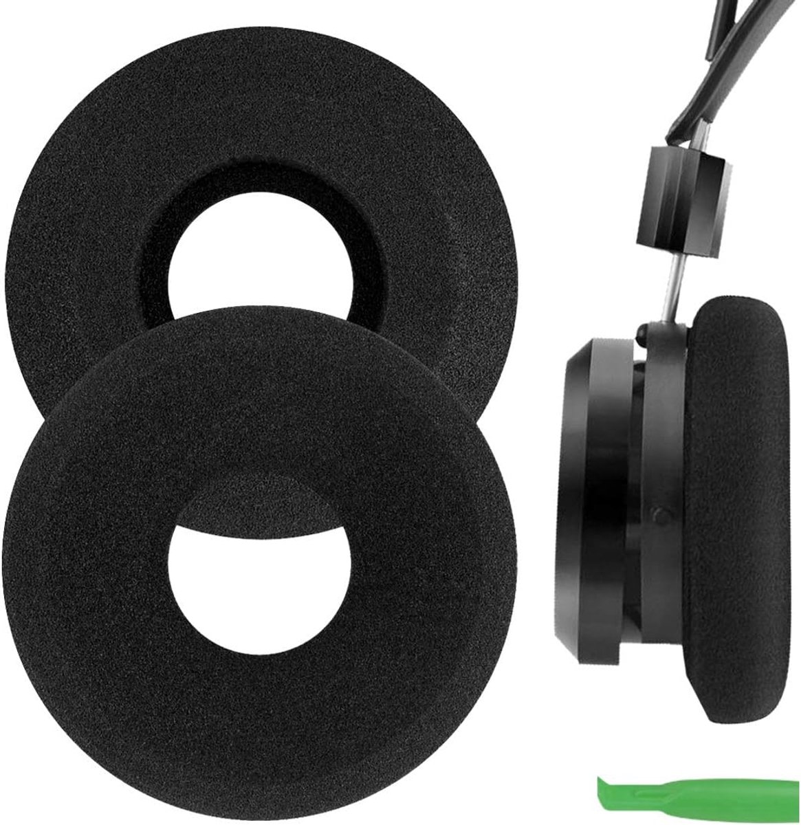 Oorkussens voor Grado PS1000 GS1000 GW100x – upgrade grote over-ear kussens voor Grado SR60 SR80 SR80e SR80i SR125 SR225 (Zwart)