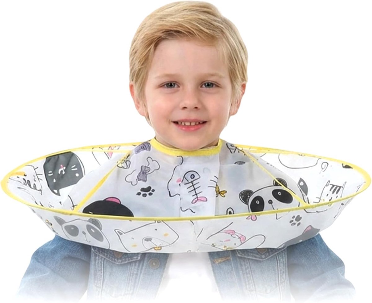 Kapperscape voor kinderen, kapperscape, haar knipcape paraplu, waterdicht, opvouwbaar parapluontwerp voor kinderen en volwassenen, haarstyling, knippen, salon