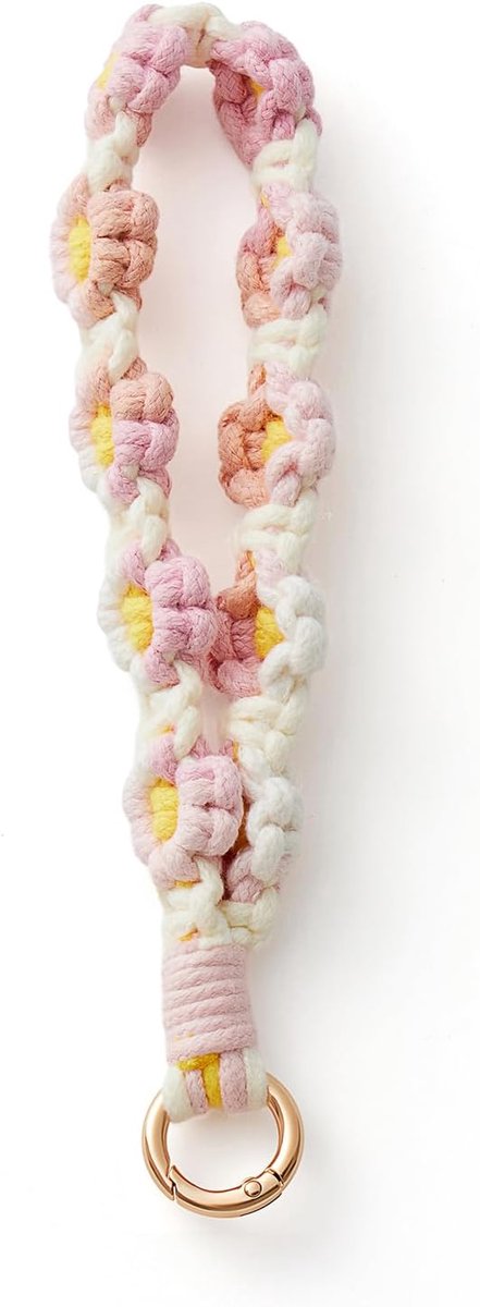 Macrame lint sleutelhanger Lanyard kaart sleutelhanger meisjes cadeau voor vrouw