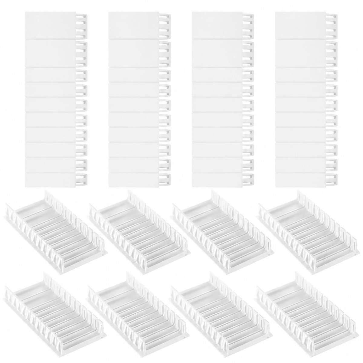 12 stuks afdekstrips zekeringkast bekleding, decoratieve zekeringkast afdekking, afdekstrips voor verdeelkasten, modulesleuven, blinde afdekking voor stroomdoos, verdeler