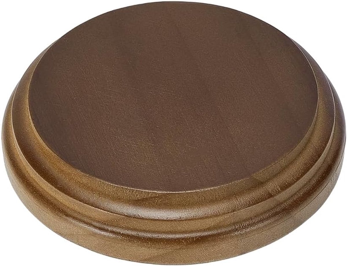 PandaHall 1 stuk houten displaybasis houten standaard voor sieraden display voor slaapkamer ijdelheid ringen kettingen oorbel en cosmetische organisator kantoor woonkamer mini plantenpot, 9,45 cm