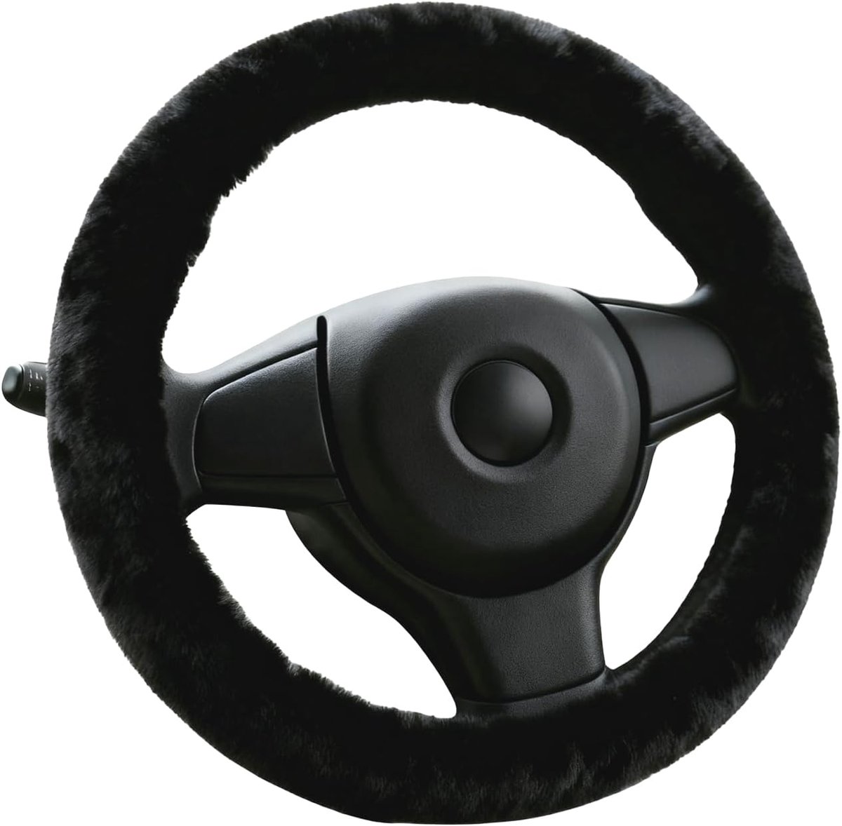 stuurhoes, diameter 37-39 cm auto stuurhoes winter stuurwiel warmer | Stuurhoes bont anti-slip universele auto stuurhoes voor herfst en winter seizoen (zwart)