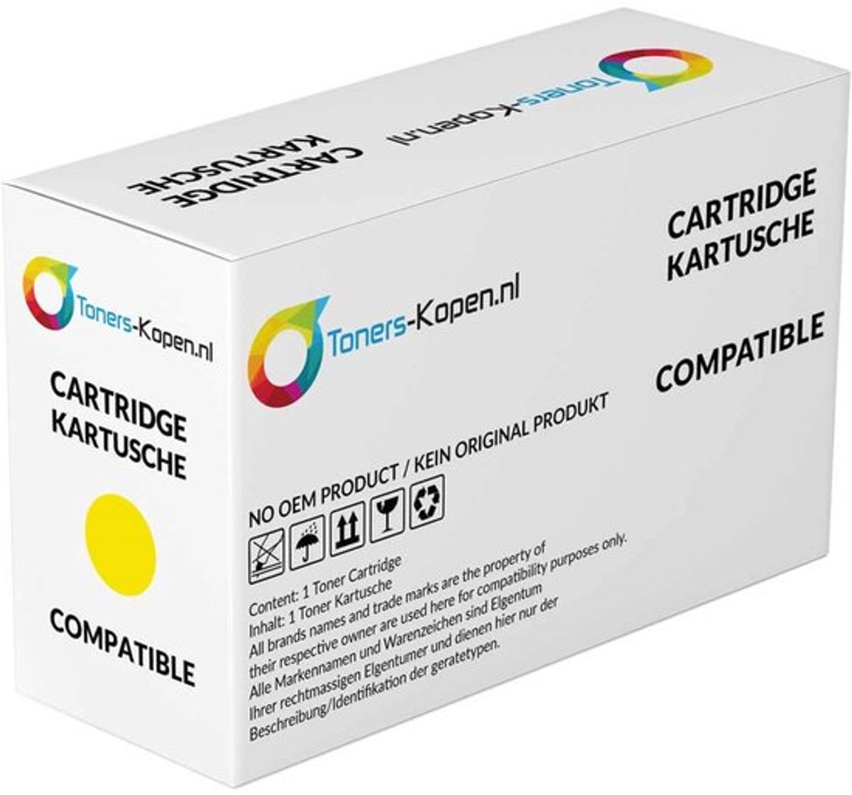 Utax 652510016 - Toner Geel - 12000 pagina's - Huismerk Compatible - Geschikt voor Utax CDC 1725 CDC 1730 DCC 2725 DCC 2730 - TUCY1725 alternatief - Utax toner