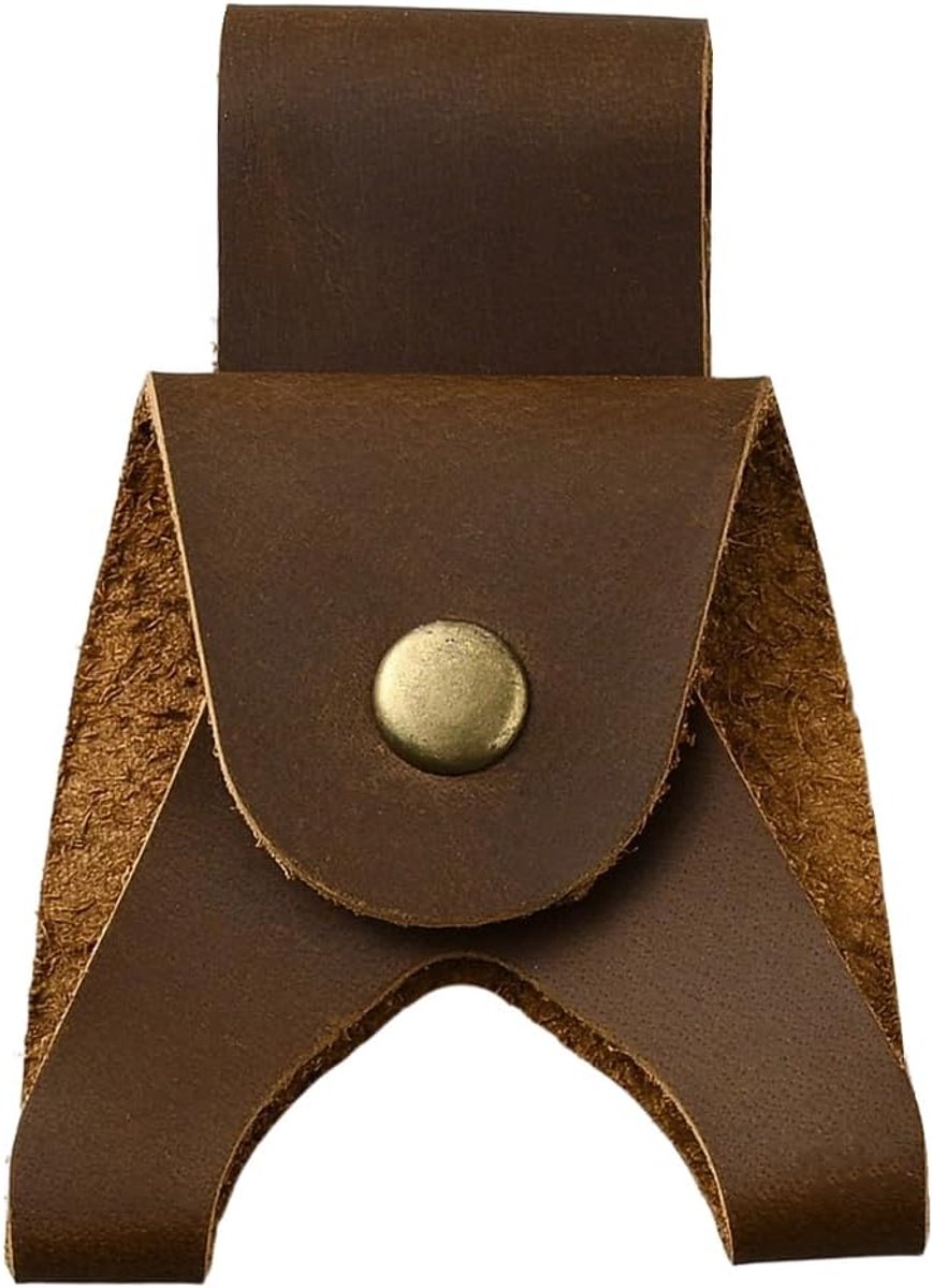 Rundleer Case met Riemlussen Beschermhoes voor Bijl Camping en Werken Essentiële Accessoires voor Buitenactiviteiten