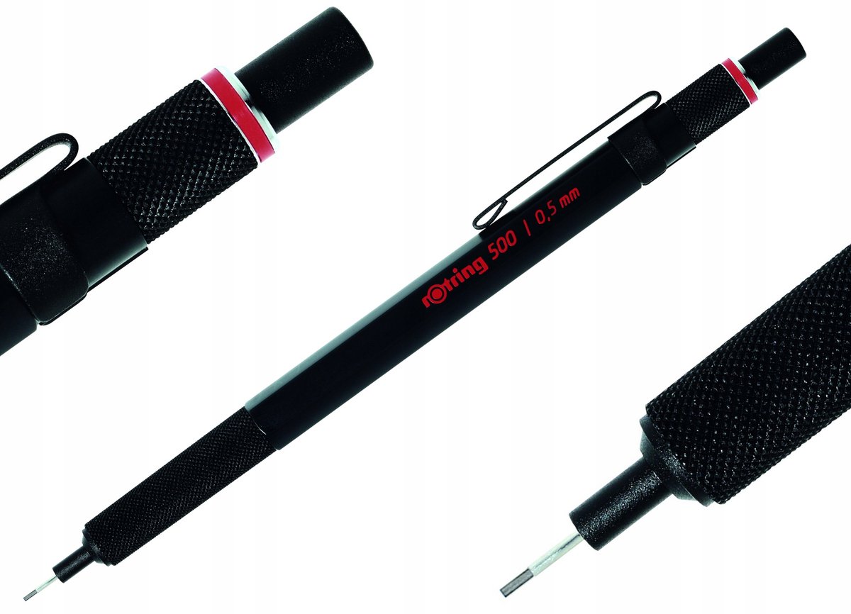 Rotring 500 Tekenpotlood 0.5mm HB - Metaal Grijp, Precisie