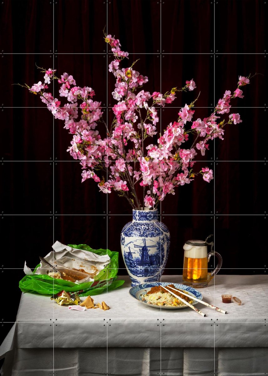 IXXI Take Away, Igor Swinkels - 100 x 140 cm - Gratis ophangtool - Grote wanddecoratie en posters - Fotografie, Keuken, Eetkamer, Voedsel, Bloemen