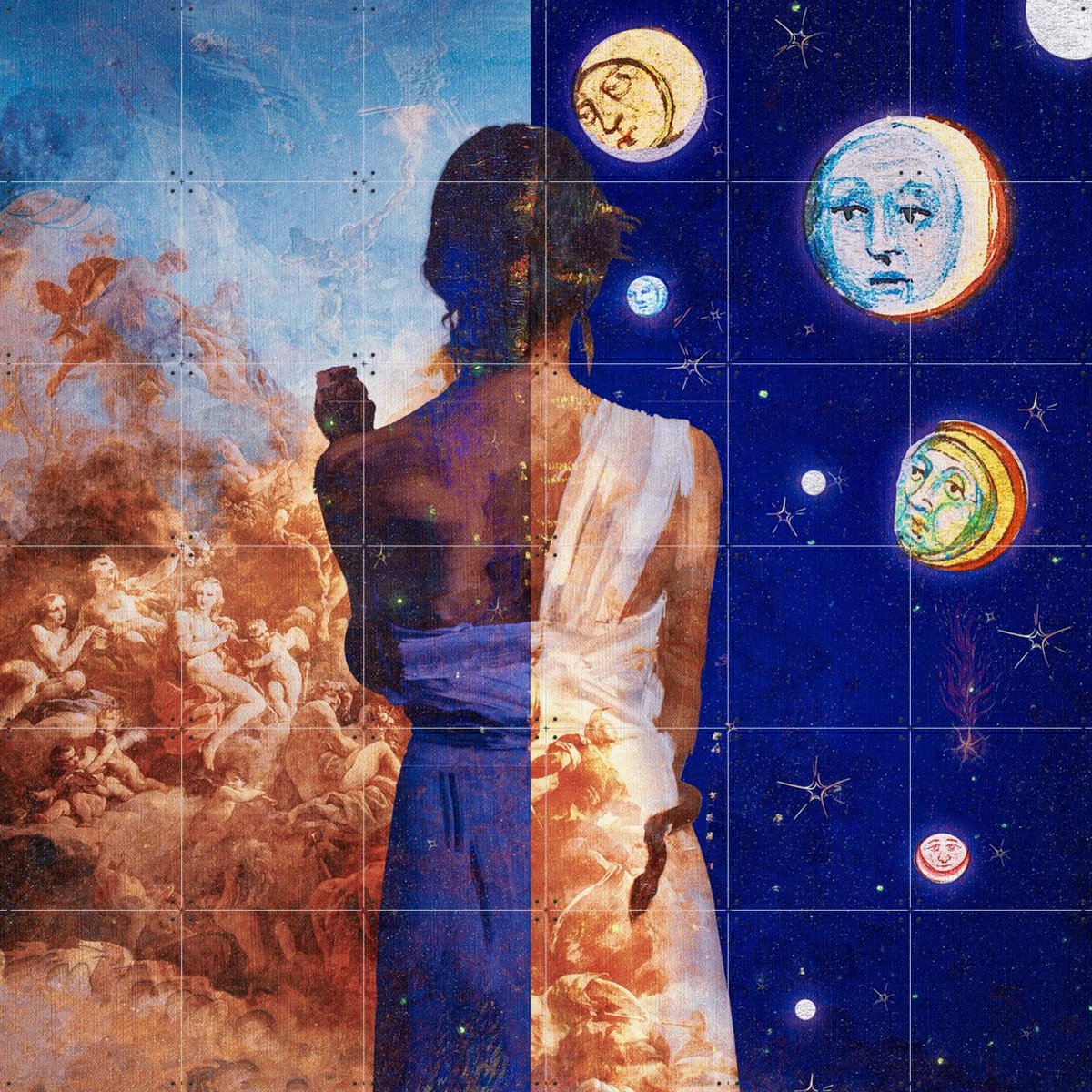 IXXI Renaissance, Vineet Suresh - 120 x 120 cm - Gratis ophangtool - Grote wanddecoratie en posters - Geometrische Kunst, Surrealisme, Gemengde