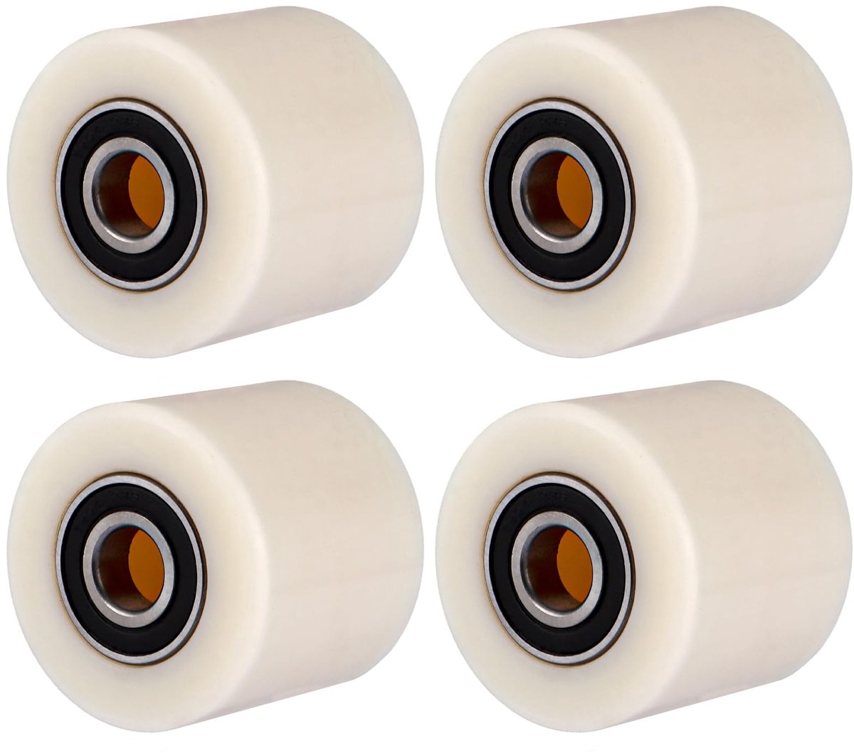 4 stuks hefwagenwielen, polyamide nylon