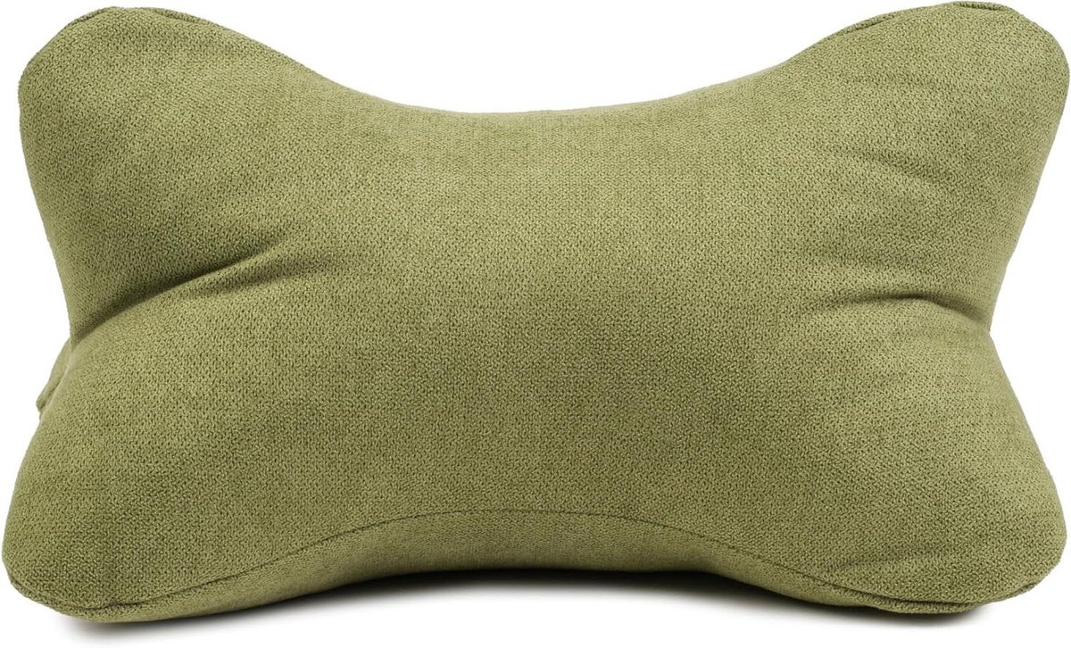 Leeskussen - Lezen Kussen - Ontspannen Lezen - Zachte Chenille - 40 x 25 cm - Groen