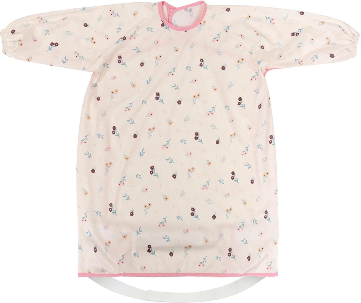 Dimsum Baby & peuter slabbetje overall met lange mouwen, waterdicht BLW spenen schort voor kinderstoel, uniseks voedingsslabbetje