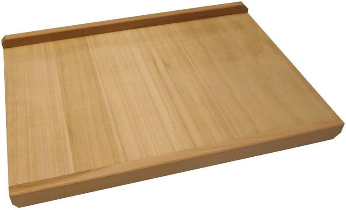Beukenhouten Kneedplank - 60 x 40 x 1,4 cm groot plankje voor het maken van deeg voor verse pasta pizza gnocchi broodjes croissants en meer