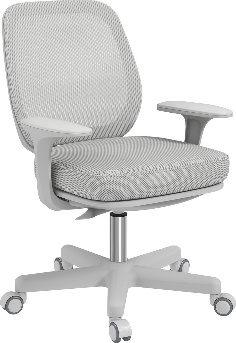 Vinsetto bureaustoel met mesh bekleding, 55x48x94,5 cm, grijs