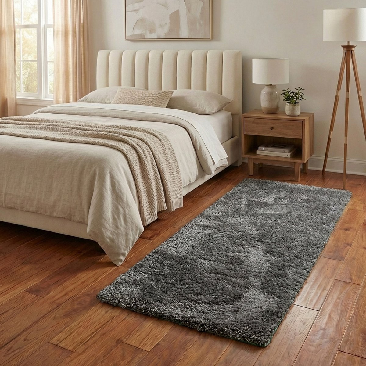 NATURL. Wasbare loper - Blaze Grijs - 80x200cm