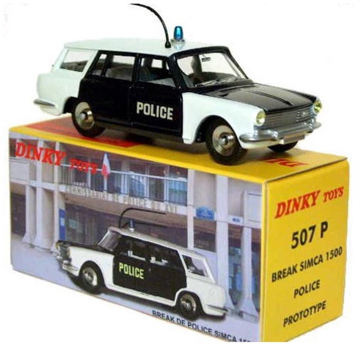 Modelauto Simca 1500 Break de Police - Schaal 1:43