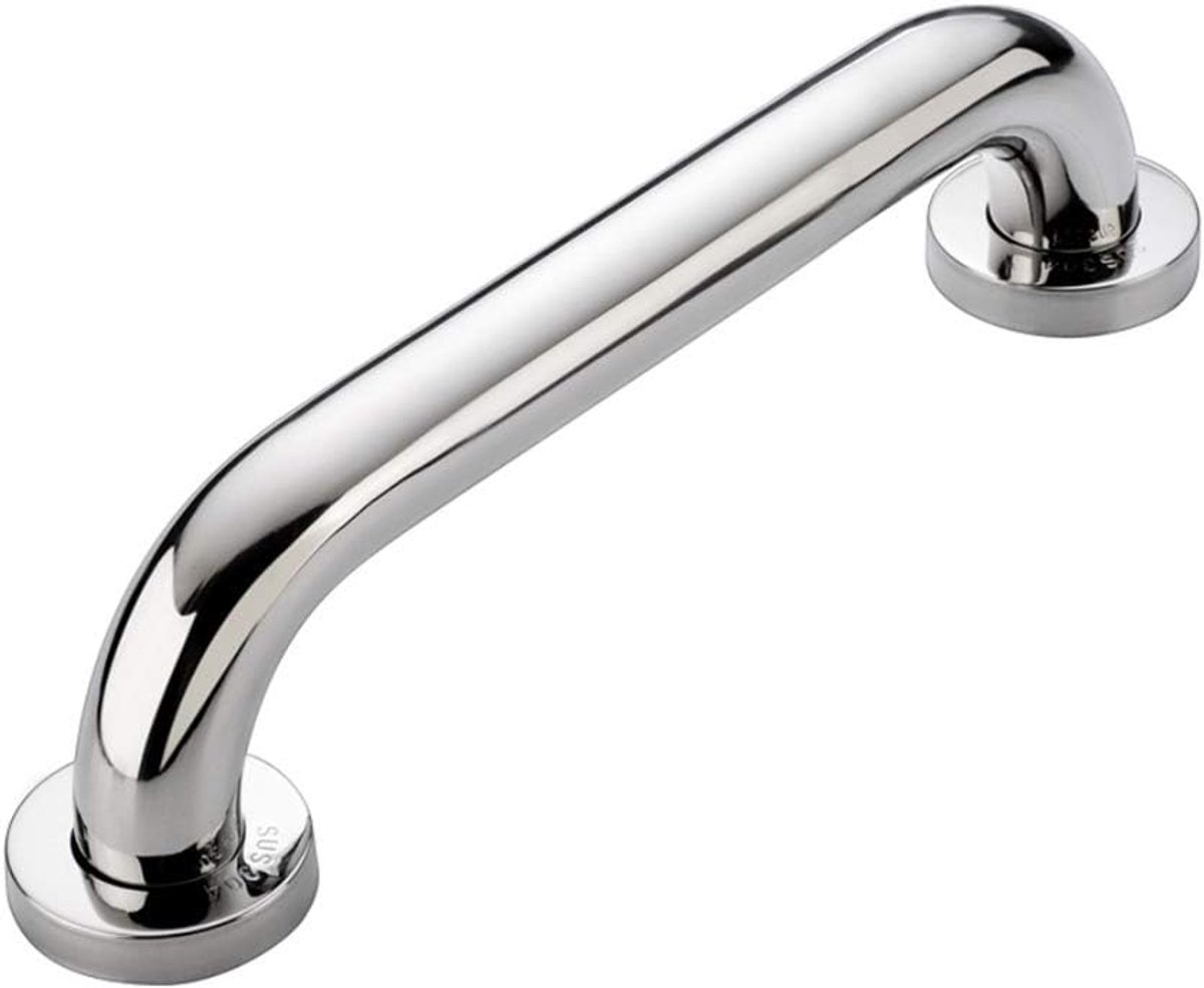 SnelShoppen - RVS 30 cm Badkamer Steunbeugel, Veiligheidshandgreep voor Ouderen, Gehandicapten, Kinderen, Roestvrij, 150 kg Draagcapaciteit, Badkamer