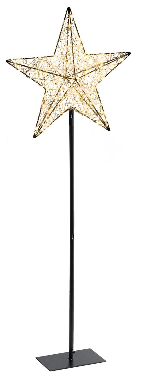 SANNAN - Buitendecoratie LED - Zwart - Synthetisch materiaal