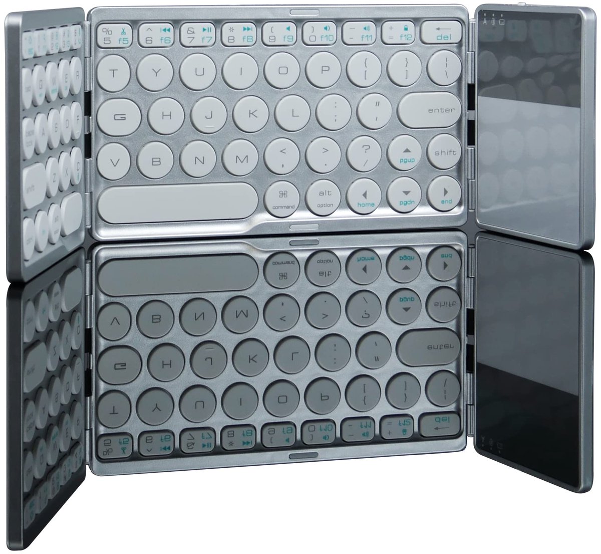 SnelShoppen - Draadloos opvouwbaar toetsenbord met touchpad, HDWR typerCLAW-BS120, gaming toetsenbord voor computer en laptop, Bluetooth, ideaal voor