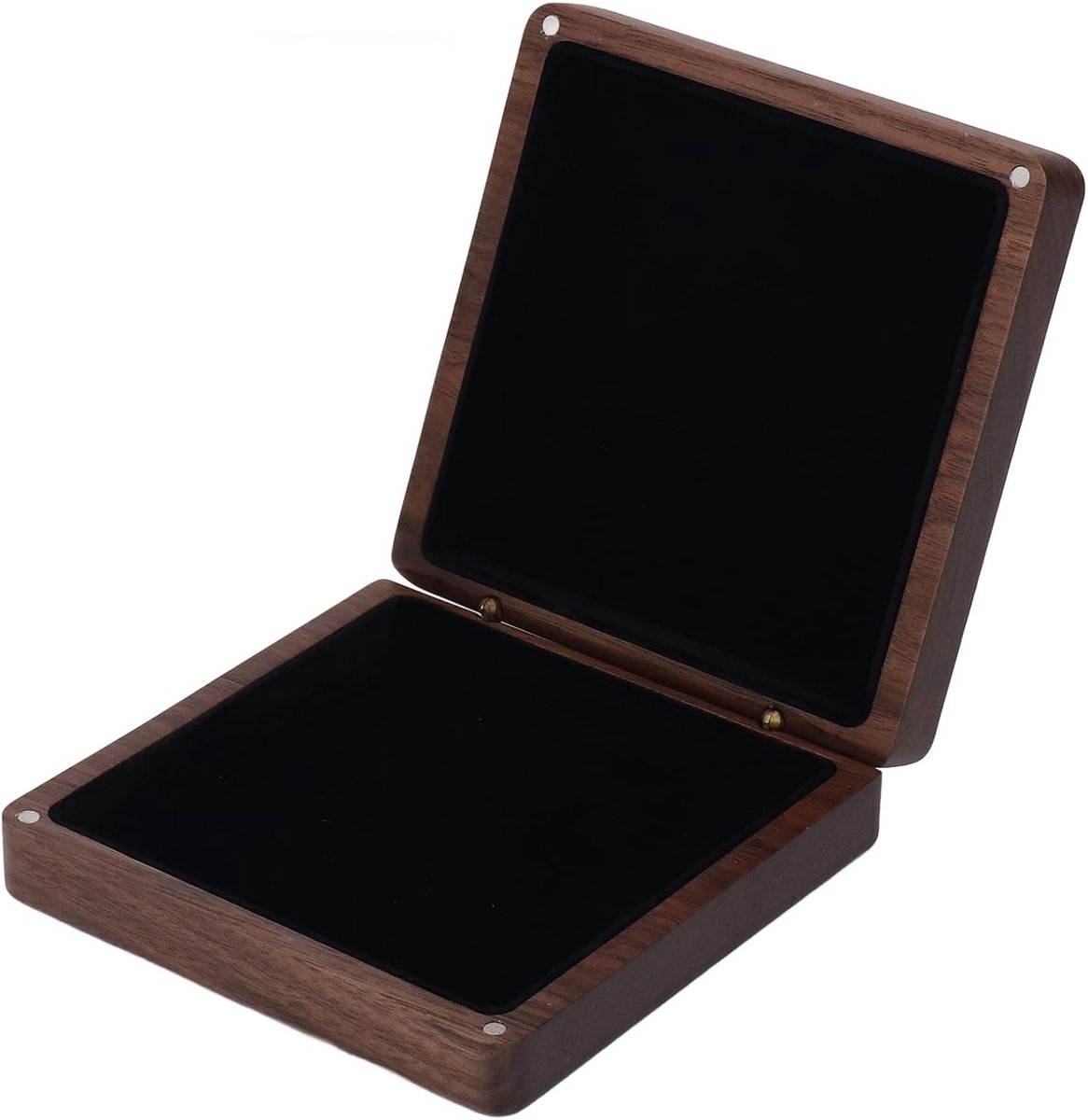 SnelShoppen - Luxe Bracelet Gift Box - Walnoot Houten Armbanddoos - Handgemaakt Polished Wood - Jadeiet Sieradenverpakking met Magnetische Deksel - Pe