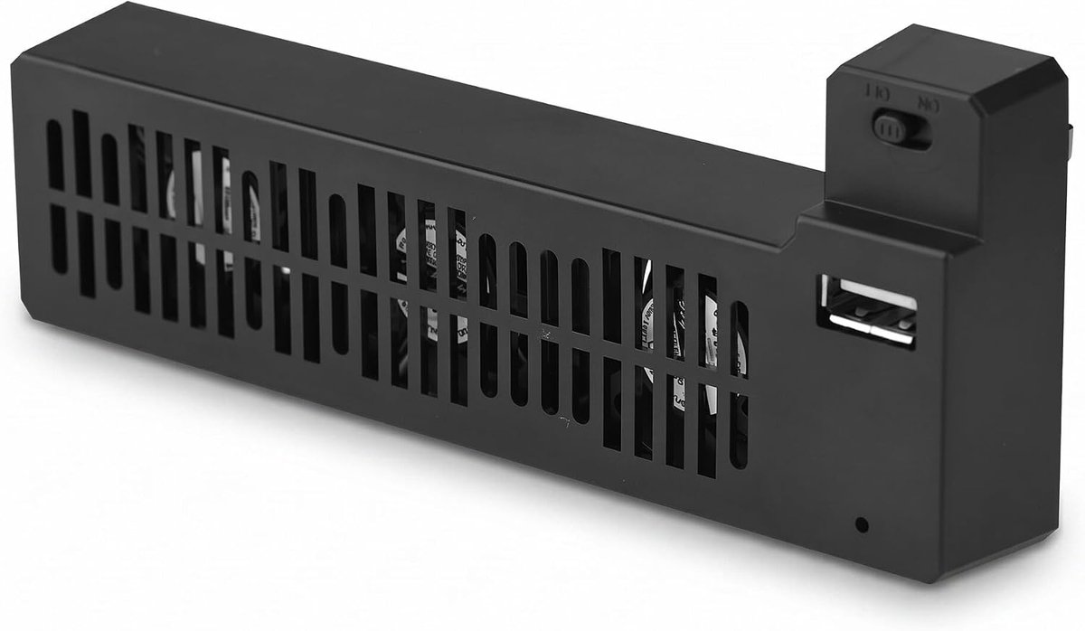 SnelShoppen - Externe USB Fan voor ONE X - Ventilator Stand voor Spelcomputer - Effectieve Warmteafvoer - 3 Mini Fans - Duurzaam ABS Kunststof - Plug