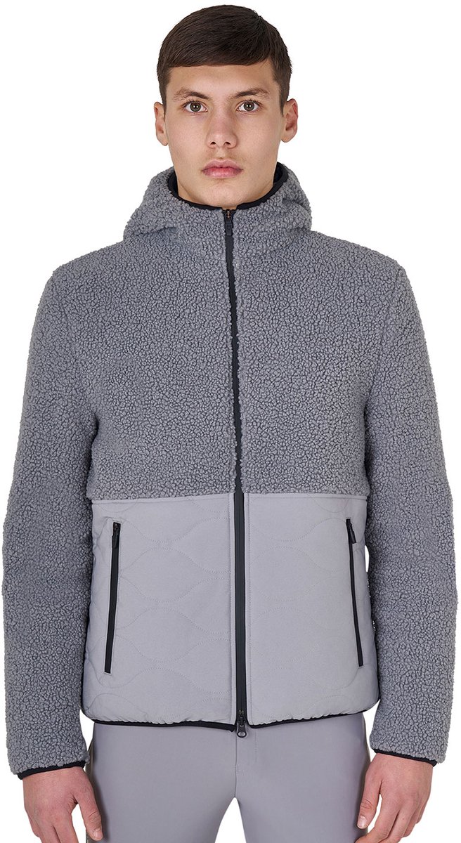 Equestro FW25 Heren Teddy Jas Grijs