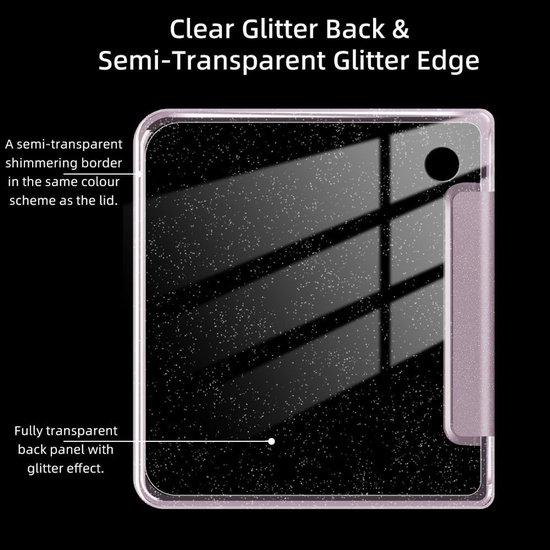 E-reader hoes - Beschermhoes Flexibel - Apparaat Beschermen - Anti-vergeling TPU - 7 inch - Licht Paars — afbeelding 4