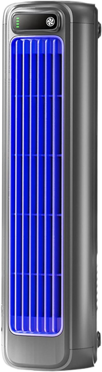 Ventilator Toren - Staande Ventilator - Ruimte Koelen - Stille Werking 20dB - 31 cm Hoog - Grijs