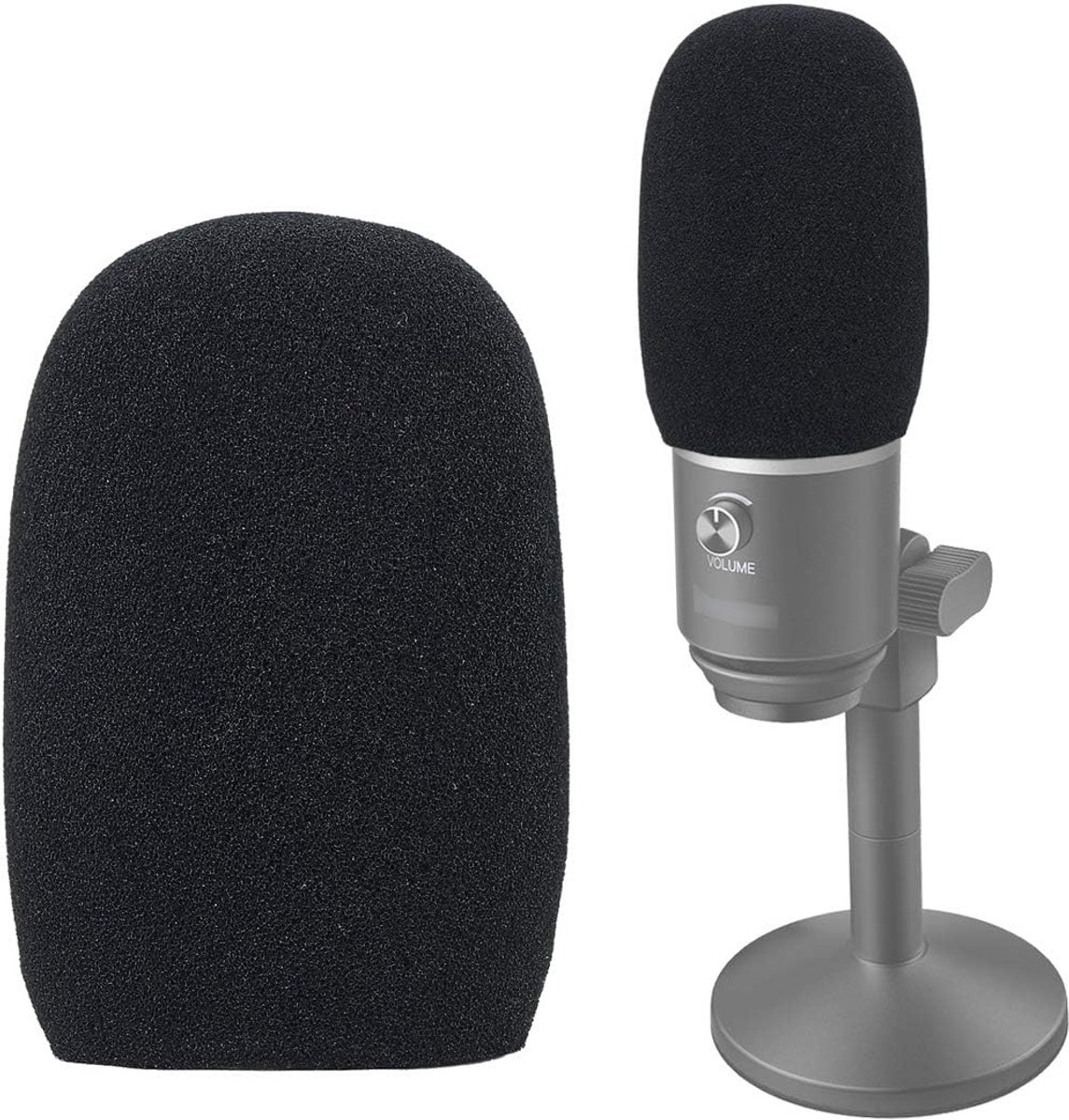 SnelShoppen - Foam Microphone Windshield - Pop Filter voor USB Microfoon - Vermindert Windruis en Achtergrondgeluiden - Perfecte Geluidskwaliteit voor