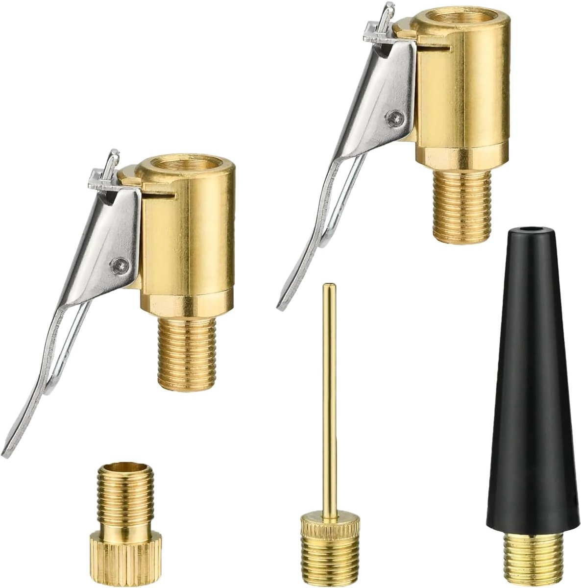 SnelShoppen - Set Multifunctionele Ventieladapters voor Bosch EasyPump - Adapters voor Franse Ventielen, Autobanden, Fietsen en Sportballen - Inclusie