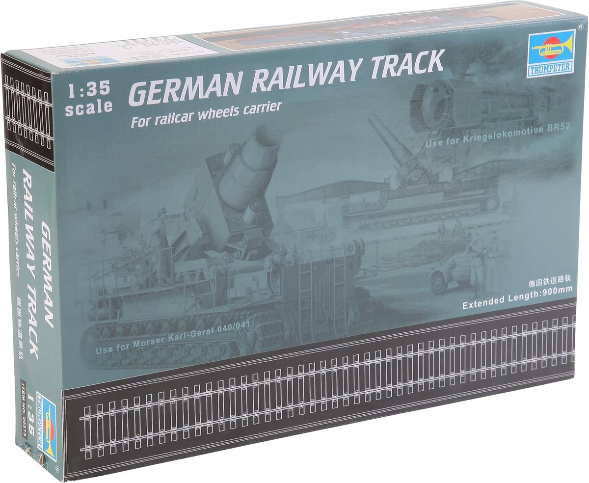 SnelShoppen - Modelbouwset Spoorwegrails 1:35 - Duitse Spoorweg Track Set voor Railwagenwielen - Landschapsconstructie