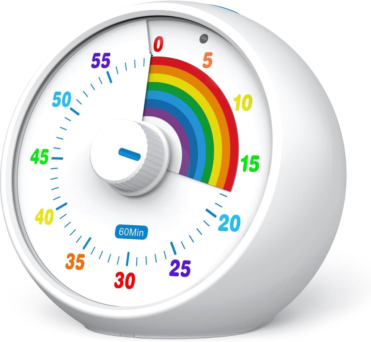 SnelShoppen - Visual Timer voor Kinderen, 60-Minute Countdown Timer voor Klaslokaal, Kantoor & Keuken, Desk Timer met Stiltefunctie, Pomodoro Tijd met