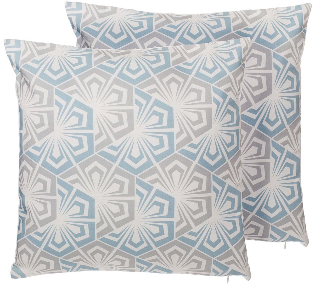 PRIMROSE - Sierkussen set van 2 - Lichtblauw - 45 x 45 cm - Polyester