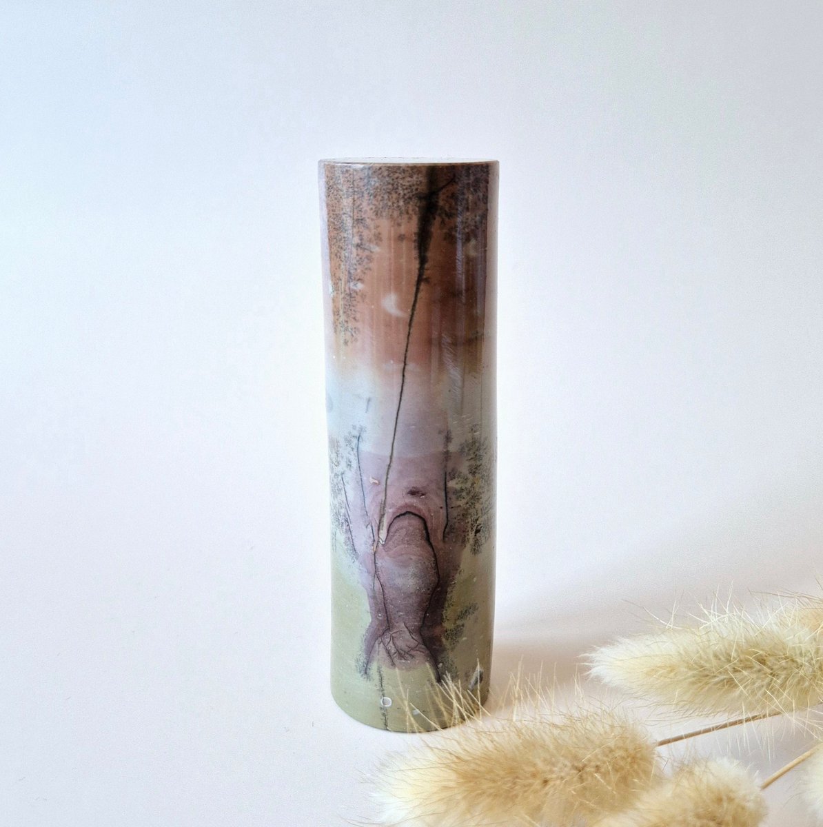 Picture Jasper Ronde Pilaar 8–9cm – Aarding, Natuurverbinding & Inzicht