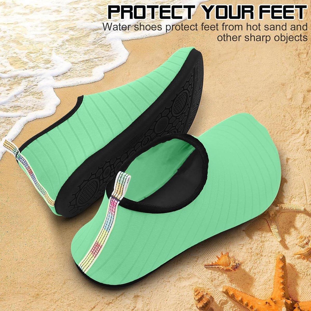 Sneldrogende aqua-zwemschoenen voor dames en heren, antislip strandschoenen voor zwembad, surfen en kajakken, ideaal voor watersporten en strandactiviteiten