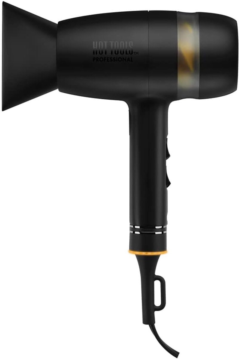 SnelShoppen - Stille Föhn 1700W met Krachtige Motor, Ideaal voor Thuisgebruik, Reis, en Professioneel Gebruik - Lichtgewicht, Compact, Zwart