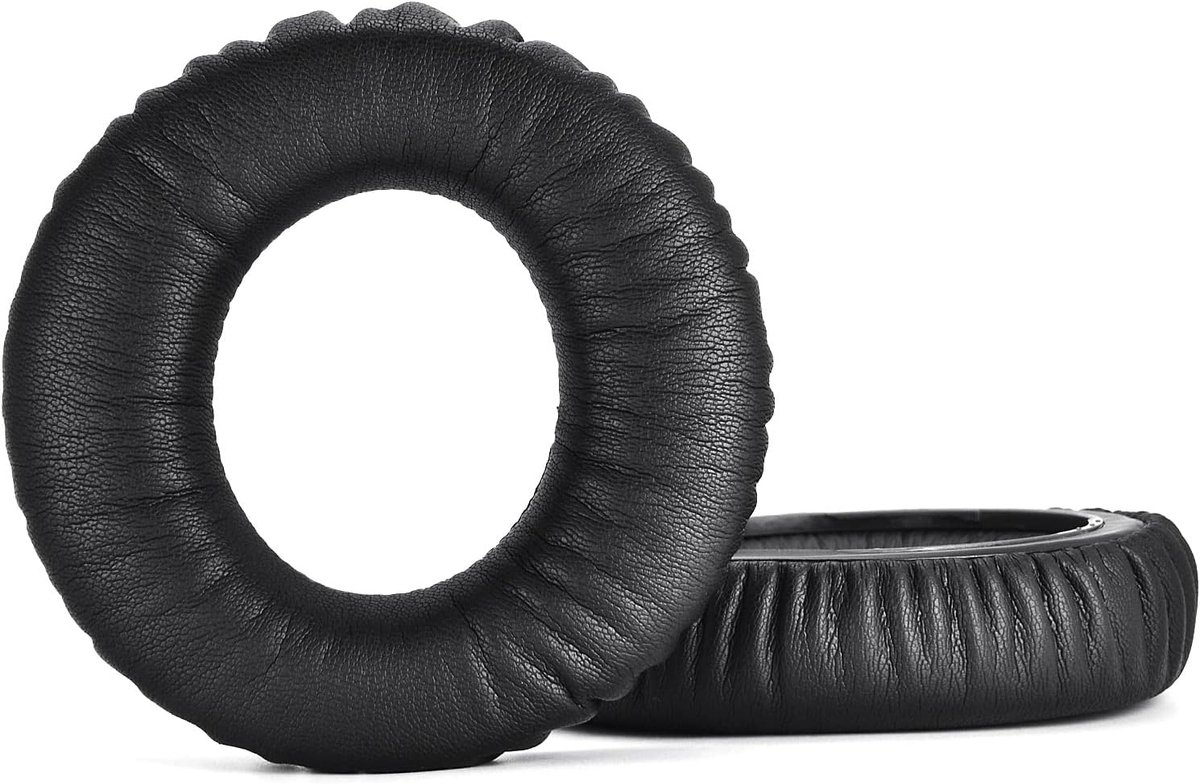 SnelShoppen - Vervangende Oorkussens voor Jabra Evolve 80 UC Headset - Hoogwaardige Foam & Eerlijk Leder - Comfortabel en Duurzaam - Perfect voor Lang