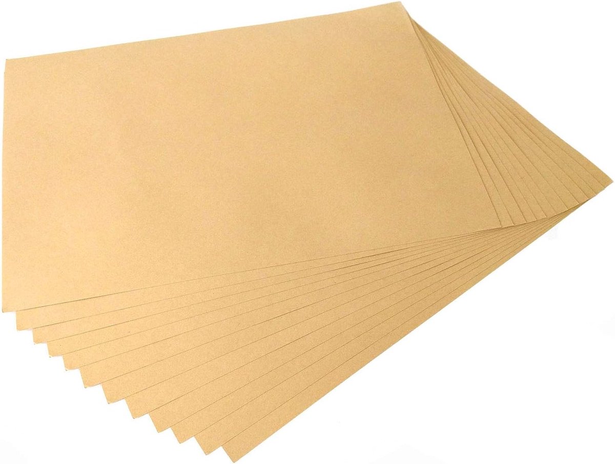 Kraftpapier A4 120 g/m2 - Blanco - Mat - Perfect voor kaartendruk - SnelShoppen